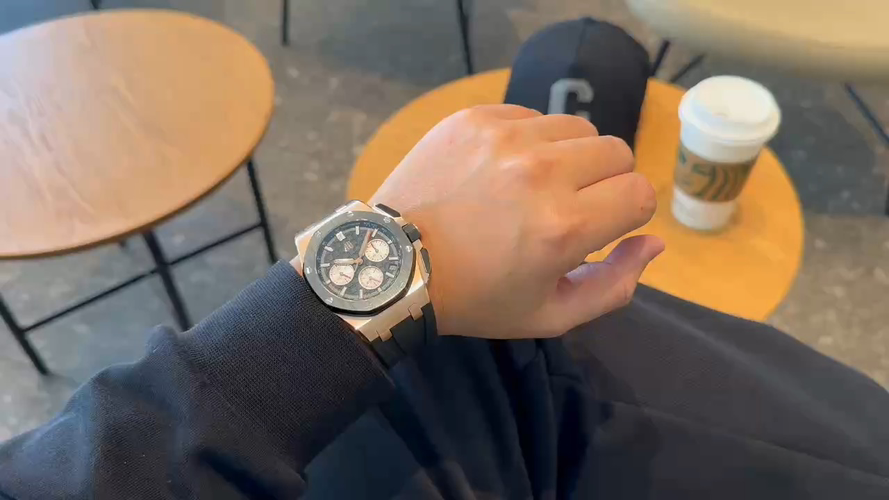 Audemars Piguet Royal Oak Offshore 26420 316 Stainless Steel Rubber strap 44 mm Date display LS Factory Configuration FB02C7 1:1 Superclone