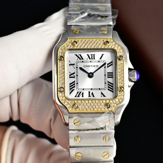 Cartier Santos Stainless steel Silver dial 27 x 34.4 mm TW Factory Configuration BF221C 1:1 Superclone