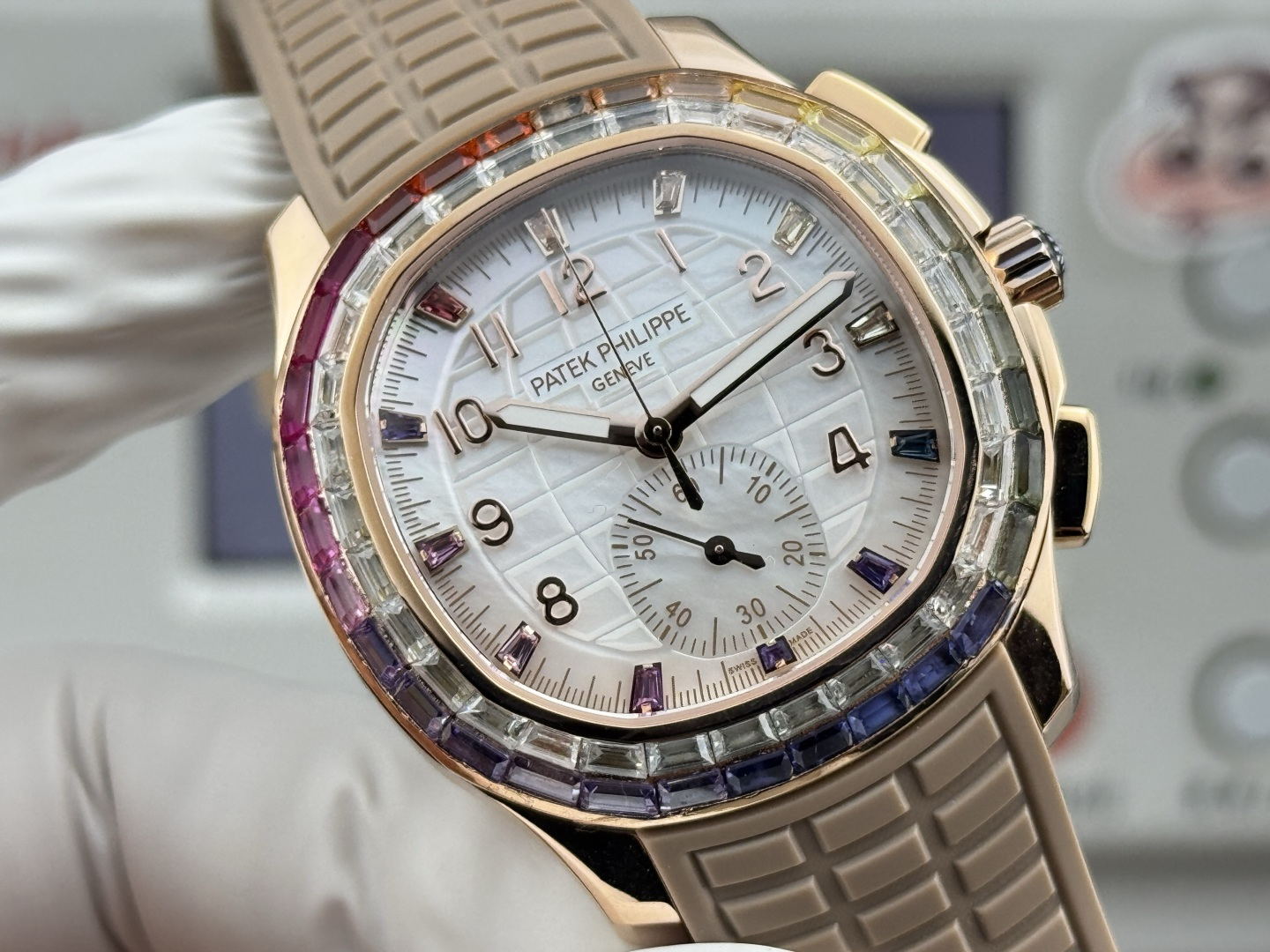 Patek Philippe Aquanaut Luce 7968/300R-001 Rainbow Chronograph 1:1 Superclone - Image 224