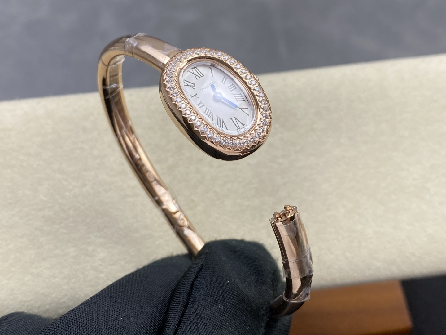 Cartier Baignoire Gold Silver dial White 24.6 x 18.7 mm Configuration A4A896 1:1 Superclone - Image 8