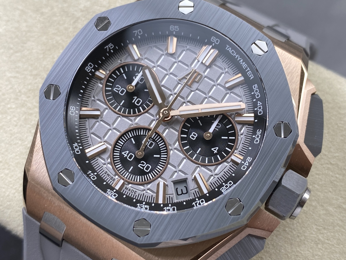 Audemars Piguet Royal Oak Offshore 26420 Stainless steel Rubber strap DDF Factory Configuration B61EAD 1:1 Superclone - Image 6