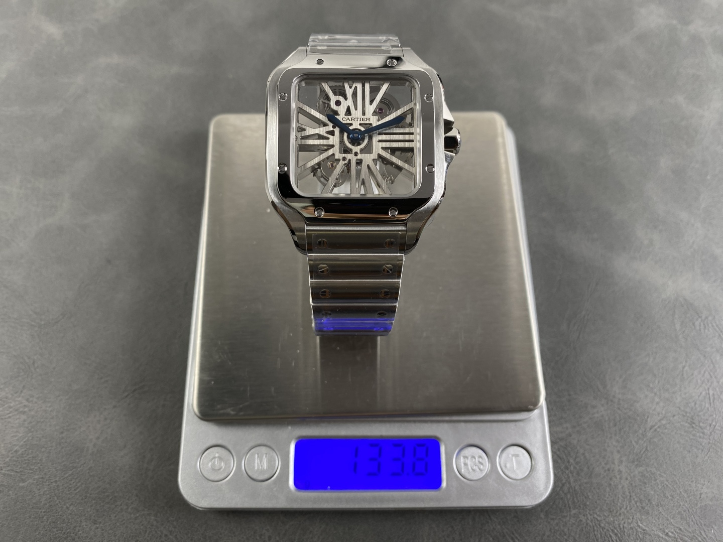 Cartier Santos de Cartier Skeleton Stainless-steel bracelet Configuration 81CD00 1:1 Superclone - Image 6