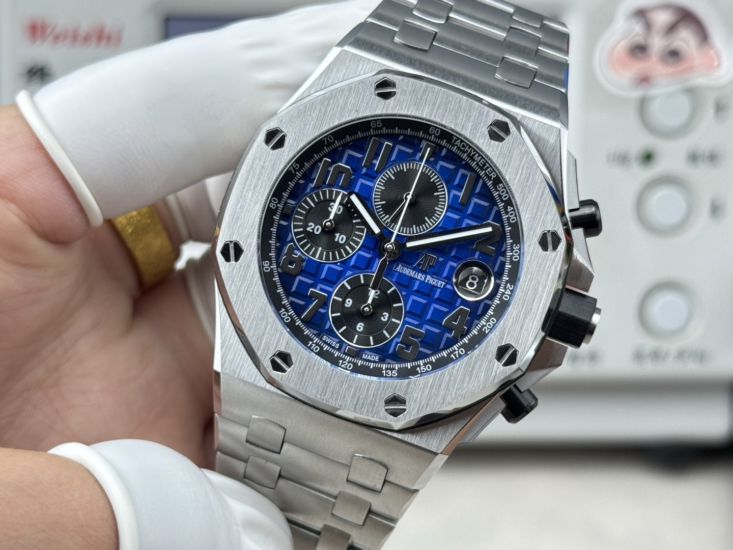 Audemars Piguet Royal Oak Offshore 26470 Stainless steel Rubber strap 42 mm Chronograph LS Factory Configuration 7F84E3 1:1 Superclone - Image 6