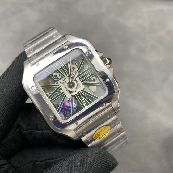 Cartier Santos de Cartier Skeleton 39.8 mm AF Factory Configuration AB3BC5 1:1 Superclone
