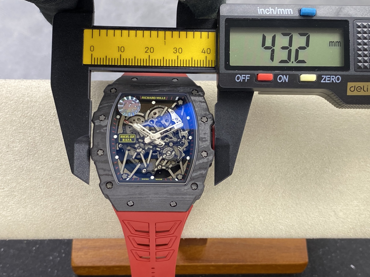 Richard Mille RM 035 RM35-02 Titanium 44.5 mm ZF Factory Configuration 25AA45 1:1 Superclone - Image 13