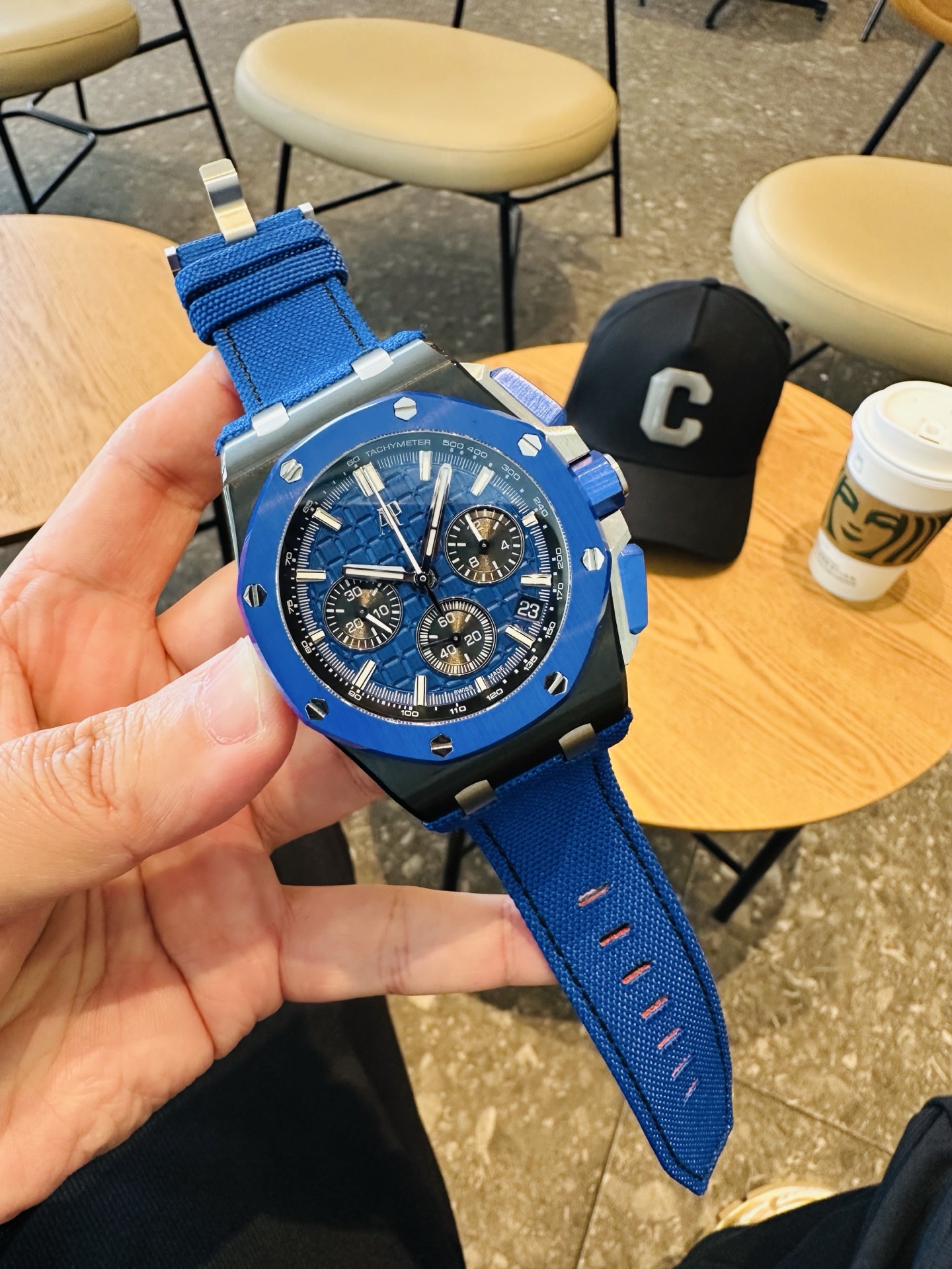 Audemars Piguet Royal Oak Offshore 26420 316 Stainless Steel Rubber strap 44 mm Date display LS Factory Configuration 785292 1:1 Superclone - Image 7