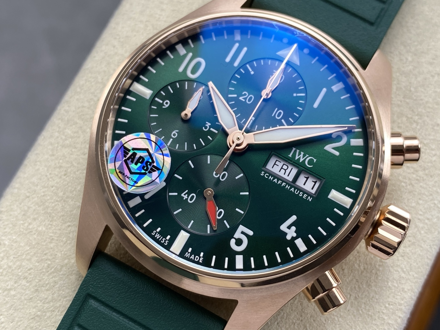 IWC Big Pilot / Pilot's Watches Stainless-steel bracelet 41 mm Chronograph APS Factory Configuration B81277 1:1 Superclone - Image 10