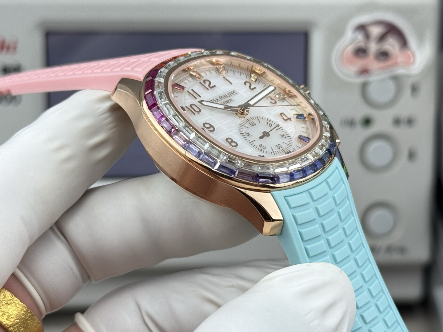 Patek Philippe Aquanaut Luce 7968/300R-001 Rainbow Chronograph 1:1 Superclone - Image 177
