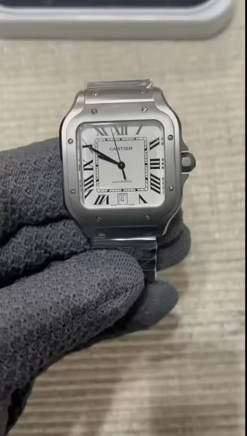 Cartier Santos White Titanium Configuration EDD84F 1:1 Superclone