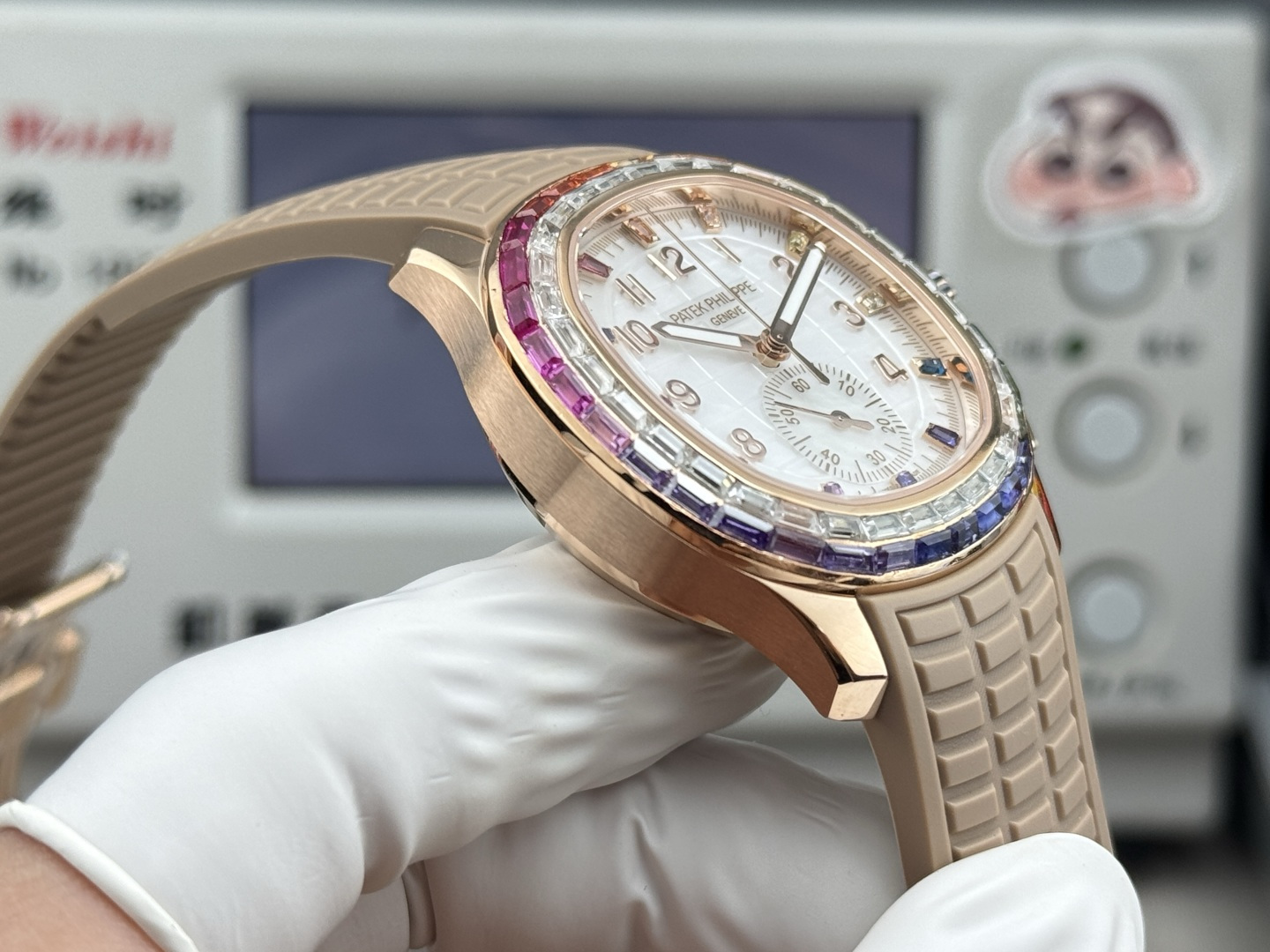 Patek Philippe Aquanaut Luce 7968/300R-001 Rainbow Chronograph 1:1 Superclone - Image 60