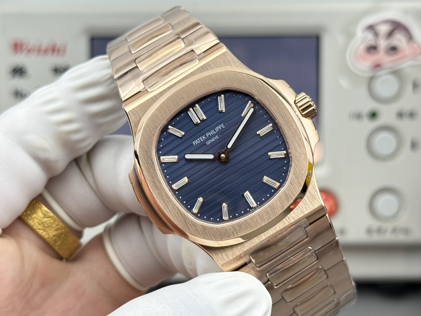Patek Philippe Nautilus Blue dial Tourbillon BLS Factory Configuration 8A732C 1:1 Superclone - Image 4