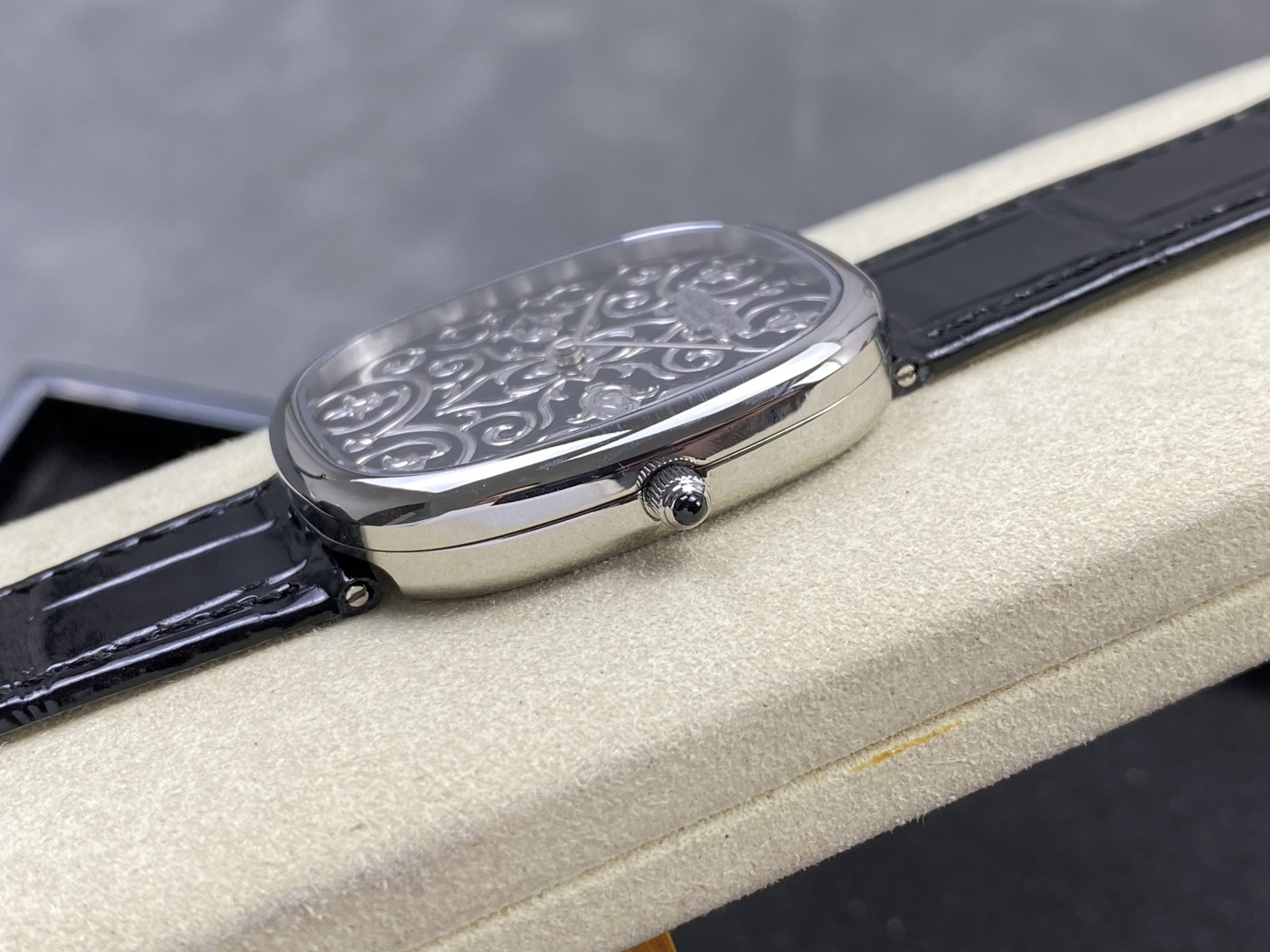 Patek Philippe Golden Ellipse 5738/51G-001 Hand-Engraved Enamel Dial 1:1 Superclone - Image 18
