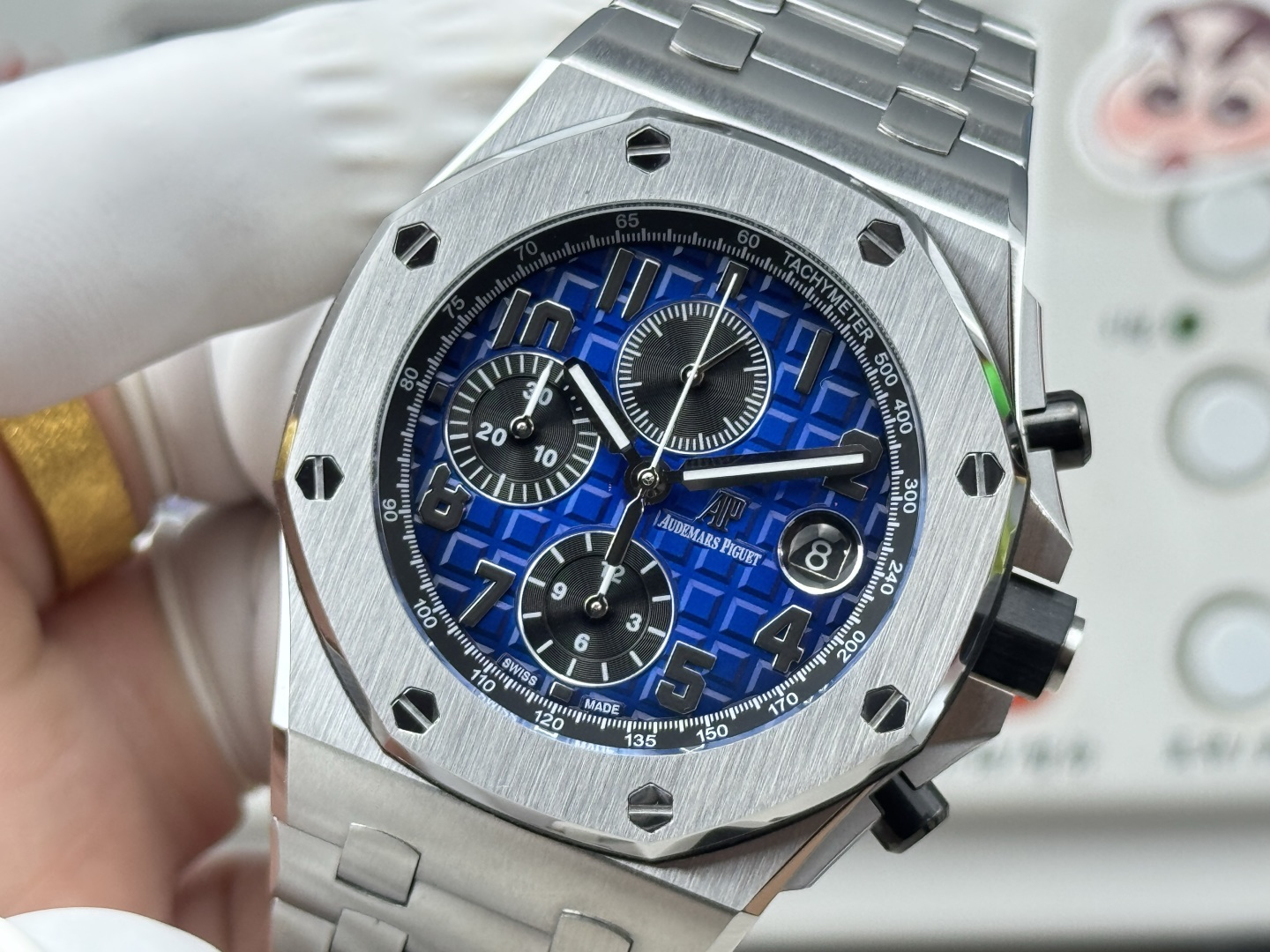 Audemars Piguet Royal Oak Offshore 26470 Stainless steel Rubber strap 42 mm Chronograph LS Factory Configuration 7F84E3 1:1 Superclone - Image 5