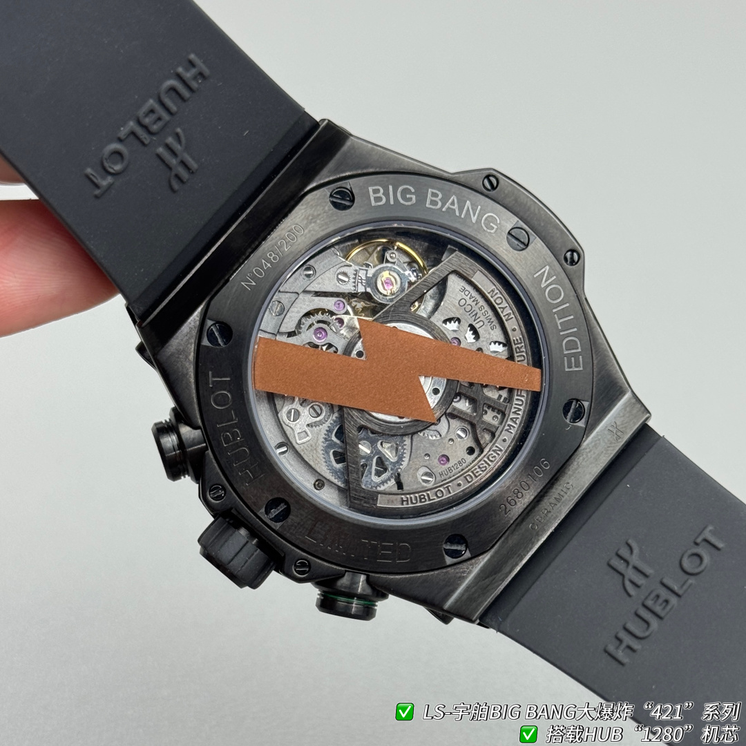 Hublot Big Bang Rubber strap 44 mm Chronograph LS Factory Configuration B59ED8 1:1 Superclone - Image 2