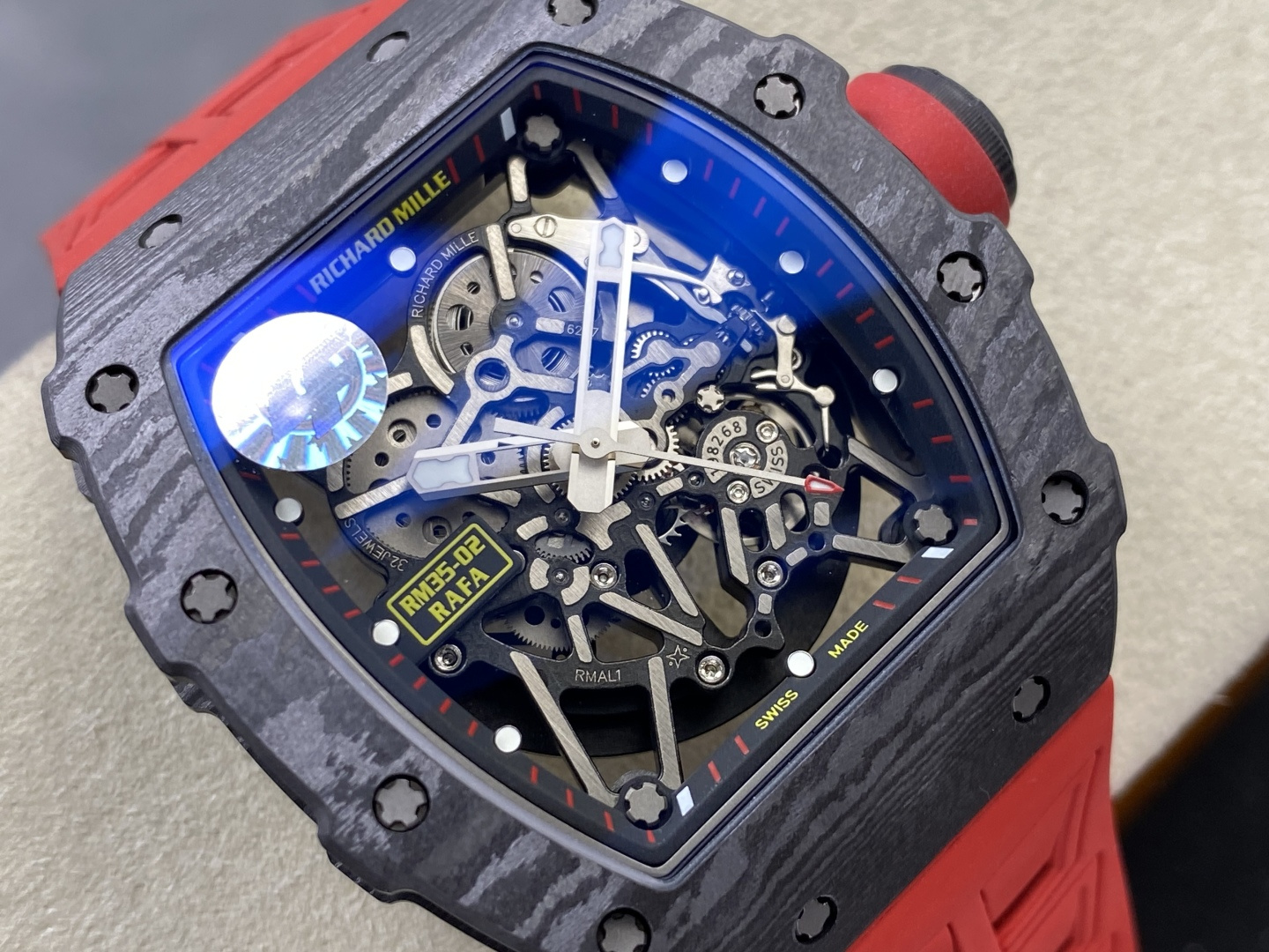 Richard Mille RM 035 RM35-02 Titanium 44.5 mm ZF Factory Configuration 25AA45 1:1 Superclone - Image 8