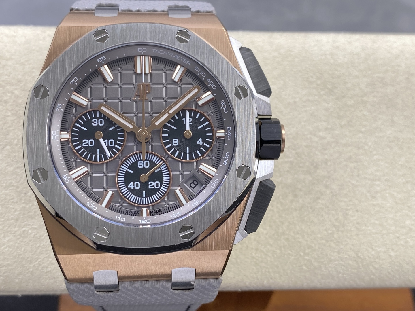 Audemars Piguet Royal Oak Offshore 26420 316 Stainless Steel Rubber strap 44 mm Date display LS Factory Configuration 0FE38B 1:1 Superclone - Image 7
