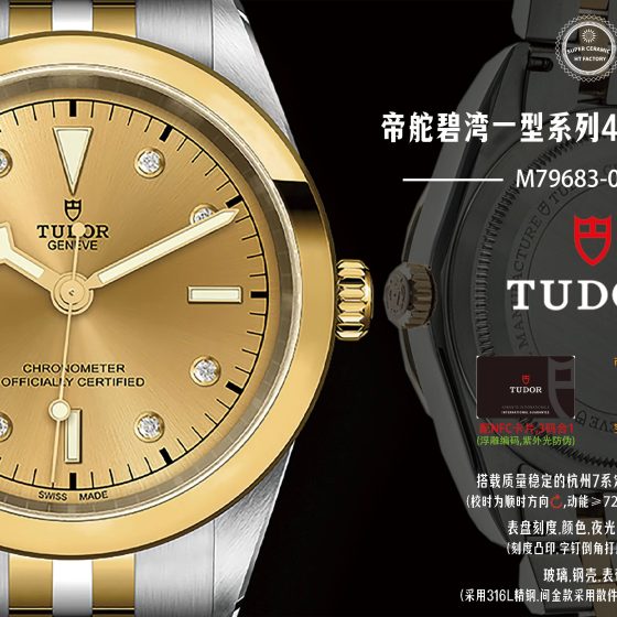 Tudor Black Bay 22 mm HT Factory Configuration 63193B 1:1 Superclone