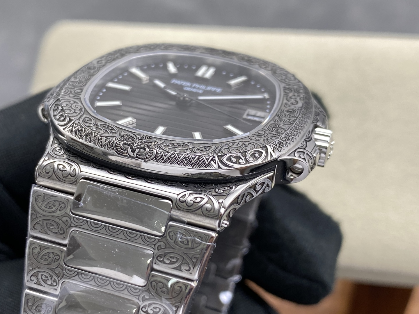 Patek Philippe Nautilus Stainless steel Gray dial 40 mm Automatic Configuration FF7590 1:1 Superclone - Image 12