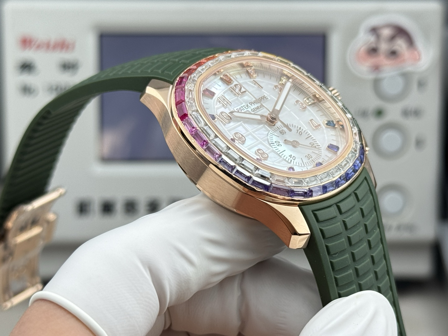 Patek Philippe Aquanaut Luce 7968/300R-001 Rainbow Chronograph 1:1 Superclone - Image 67