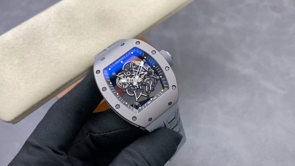 Richard Mille RM 055 RM055 Titanium 42.70 mm Manual-wind ZF Factory Configuration 195F07 1:1 Superclone