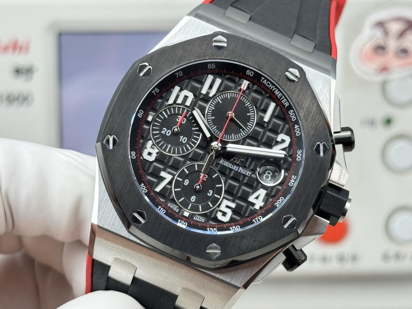 Audemars Piguet Royal Oak Offshore 26470 Stainless steel Rubber strap 42 mm Chronograph LS Factory Configuration 150FA6 1:1 Superclone - Image 7