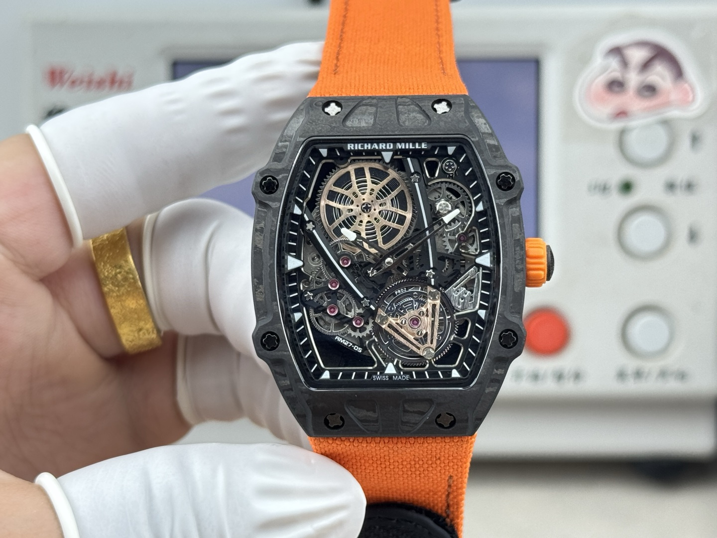 Richard Mille RM 027 RM27-05 Carbon composite Tourbillon Configuration 95995A 1:1 Superclone - Image 8