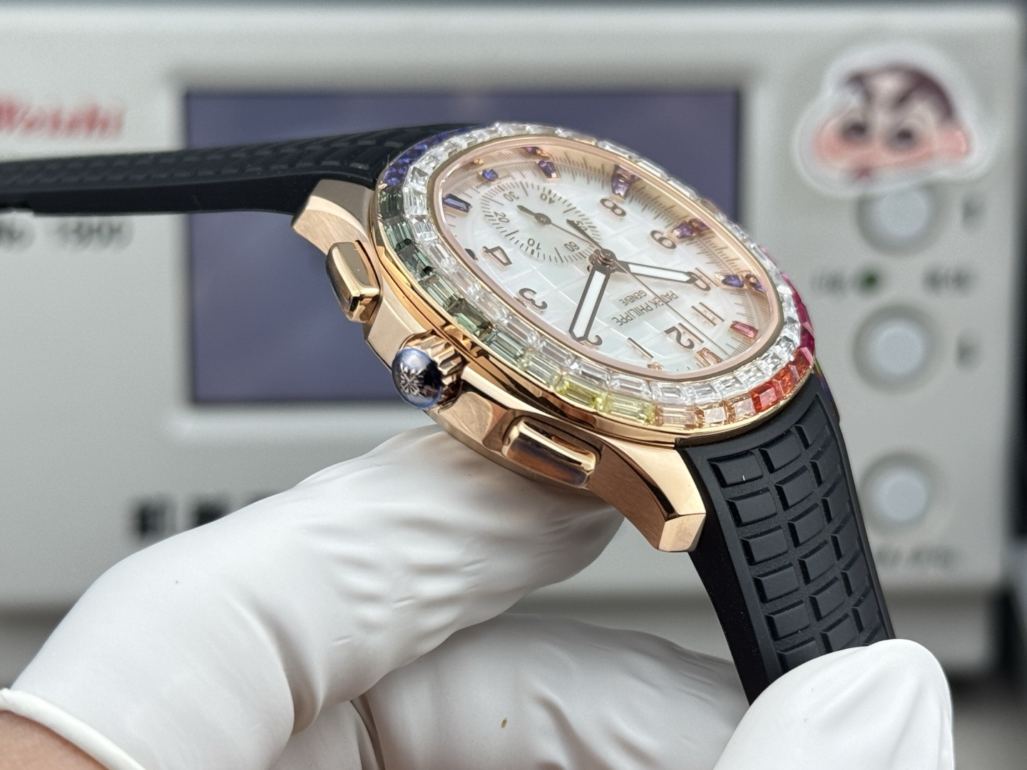 Patek Philippe Aquanaut Luce 7968/300R-001 Rainbow Chronograph 1:1 Superclone - Image 40