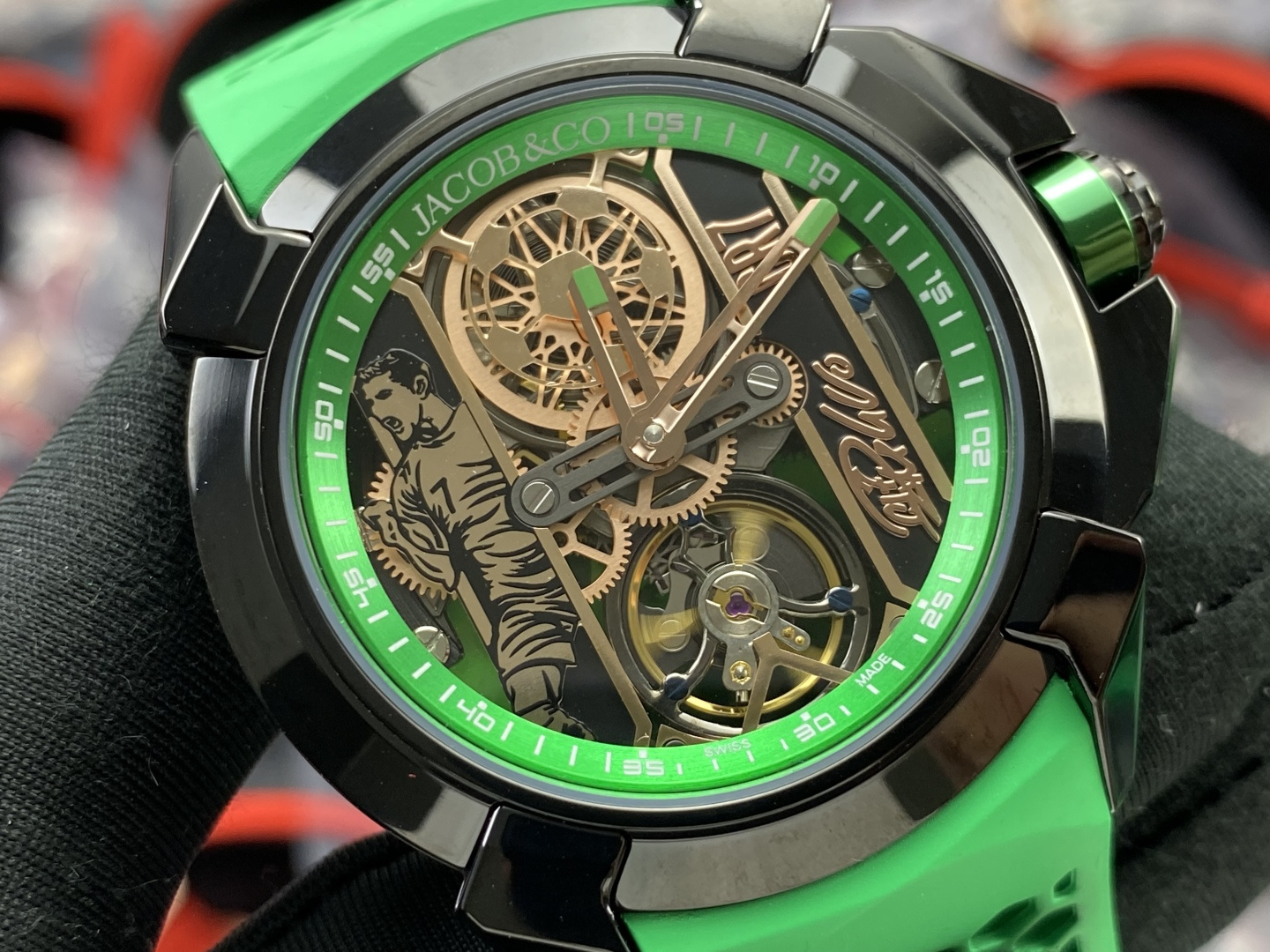 Jacob & Co. Epic X Stainless steel Rubber strap 44 mm Configuration 6954E8 1:1 Superclone - Image 4