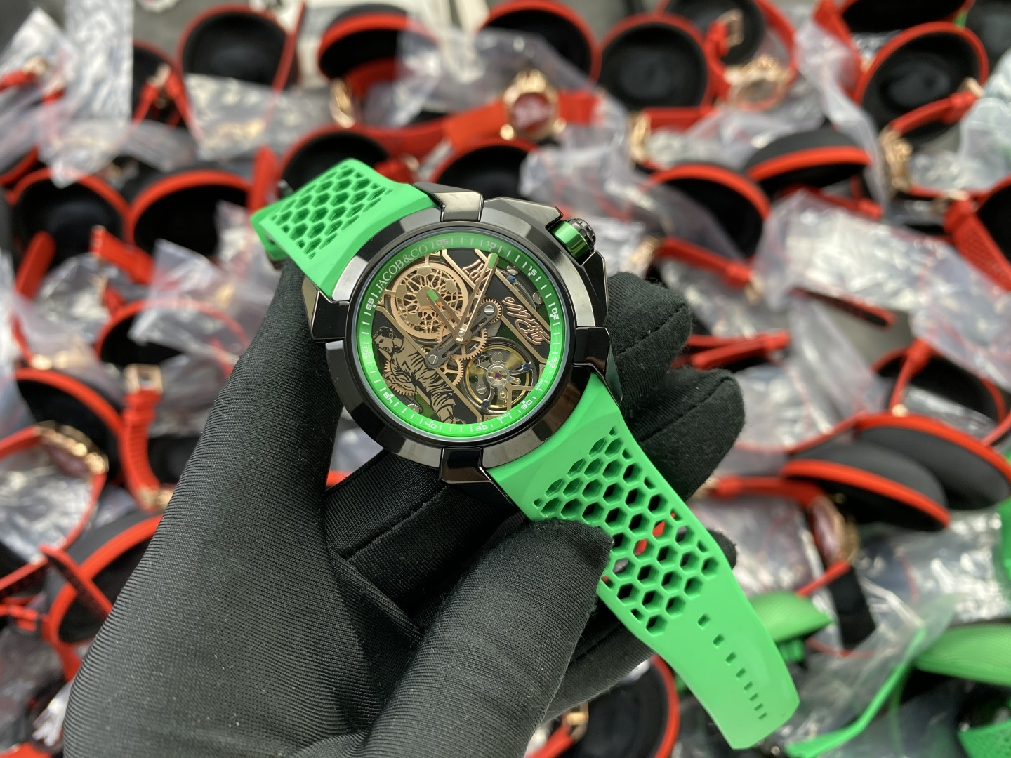 Jacob & Co. Epic X Stainless steel Rubber strap 44 mm Configuration 6954E8 1:1 Superclone - Image 8