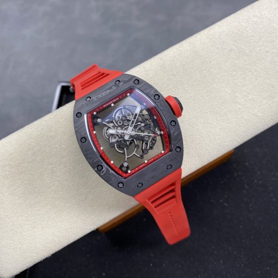 Richard Mille RM 055 RM055 Carbon composite Rubber strap 49.90 x 42.70 mm Configuration 040740 1:1 Superclone