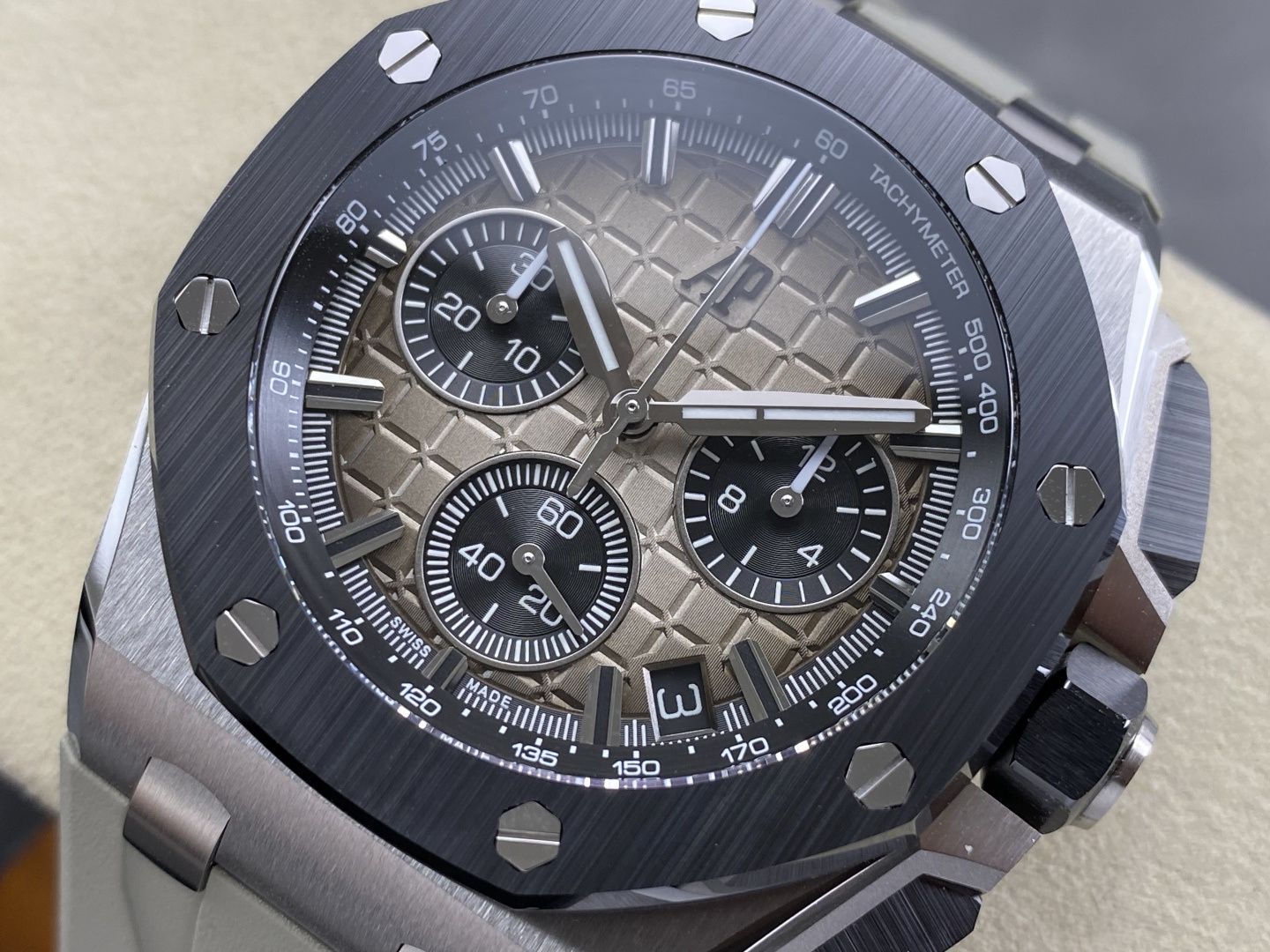 Audemars Piguet Royal Oak Offshore Stainless steel Rubber strap DDF Factory Configuration D0D88A 1:1 Superclone - Image 6