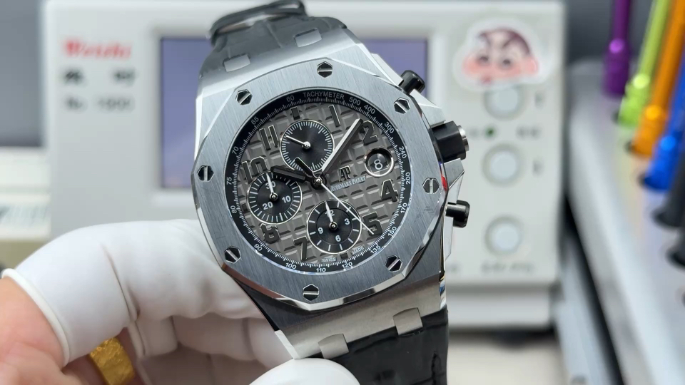 Audemars Piguet Royal Oak Offshore 26470 Stainless steel Rubber strap 42 mm Chronograph LS Factory Configuration 142DA2 1:1 Superclone