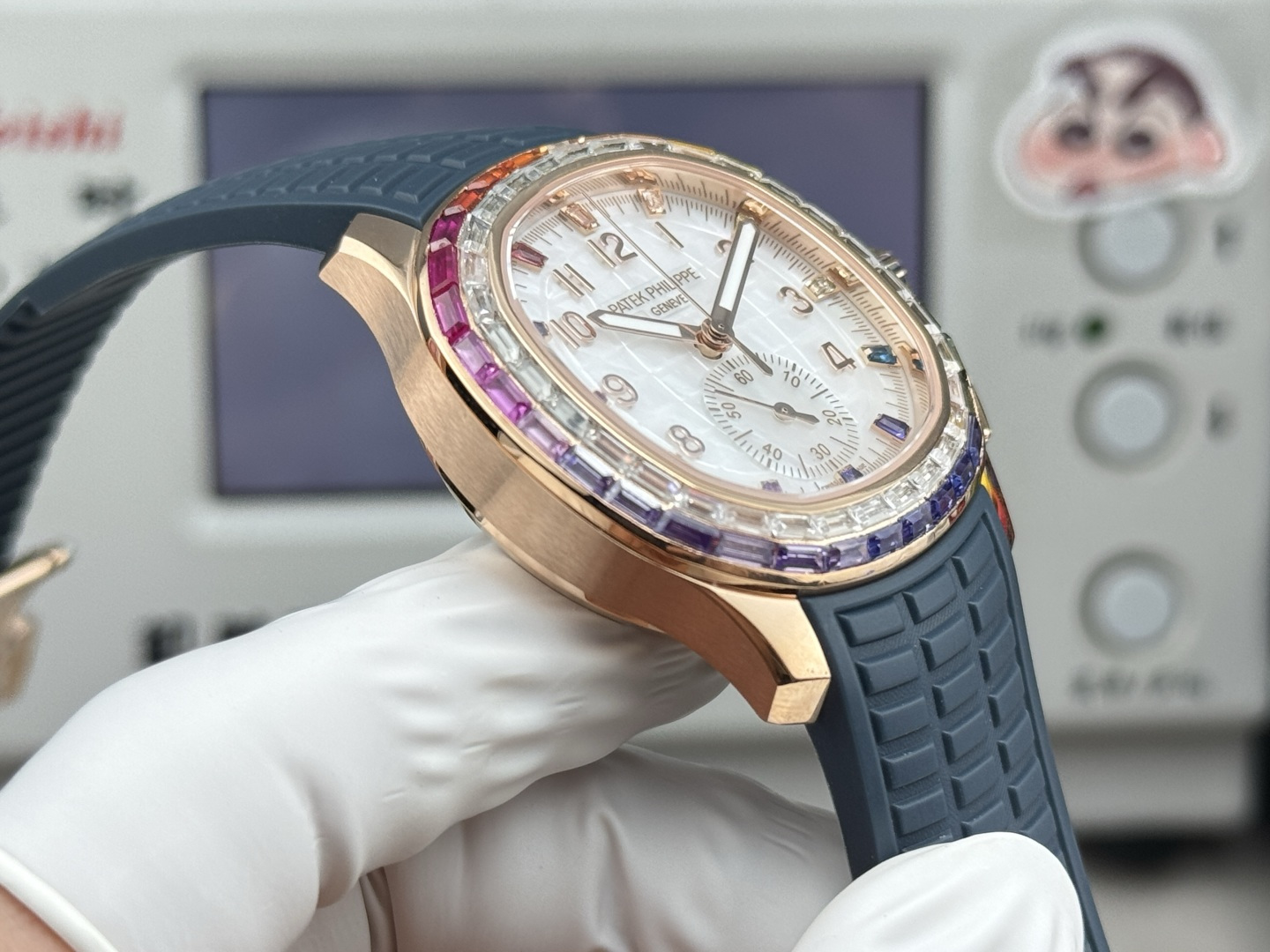 Patek Philippe Aquanaut Luce 7968/300R-001 Rainbow Chronograph 1:1 Superclone - Image 172