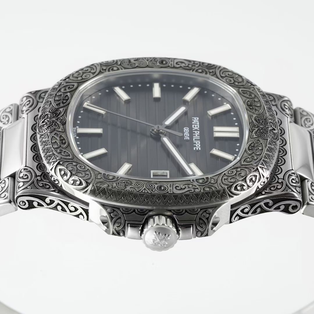 Patek Philippe Nautilus Stainless steel Gray dial 40 mm Automatic AF Factory 1:1 Superclone - Image 2