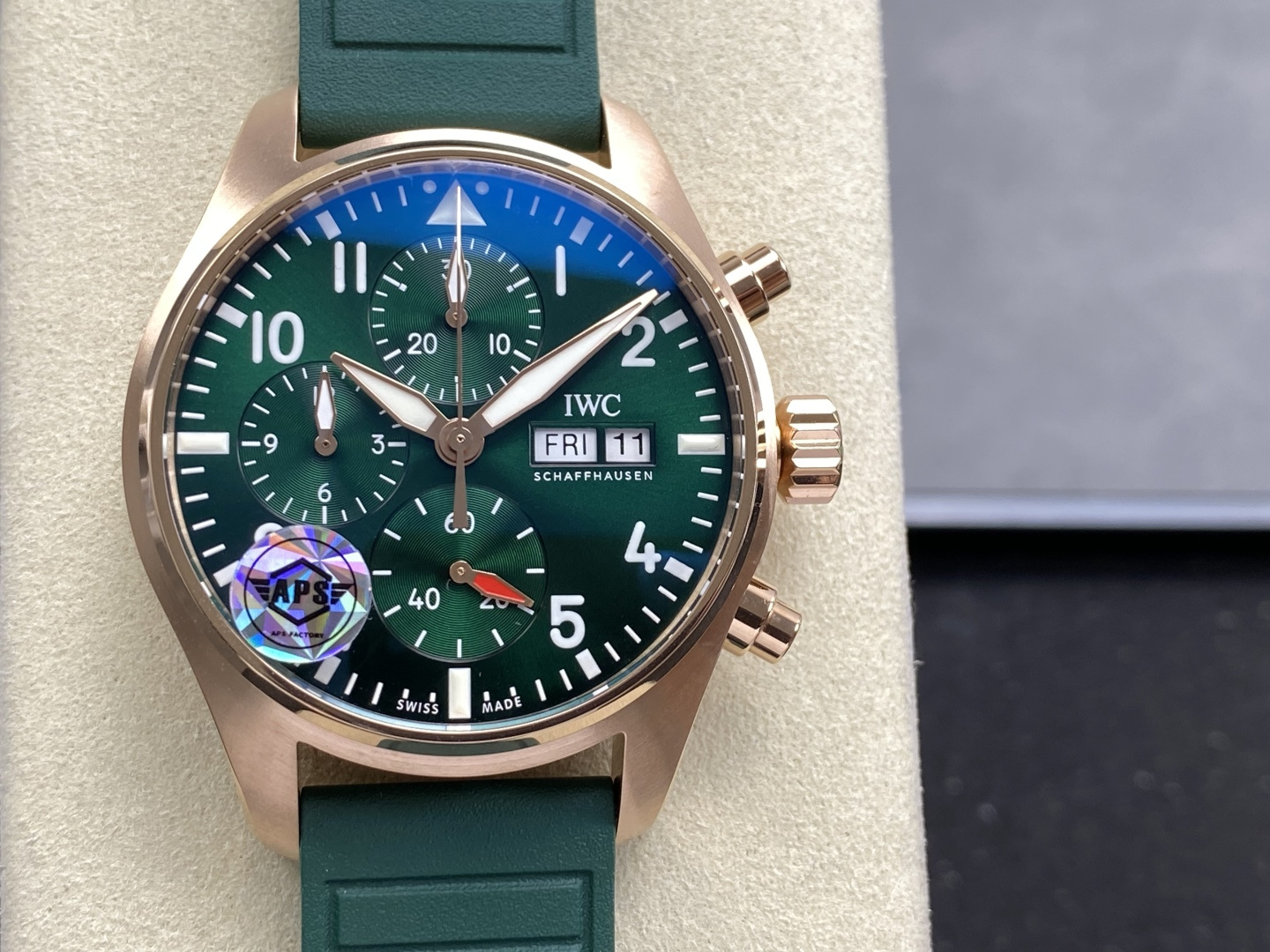 IWC Big Pilot / Pilot's Watches Stainless-steel bracelet 41 mm Chronograph APS Factory Configuration B81277 1:1 Superclone - Image 6
