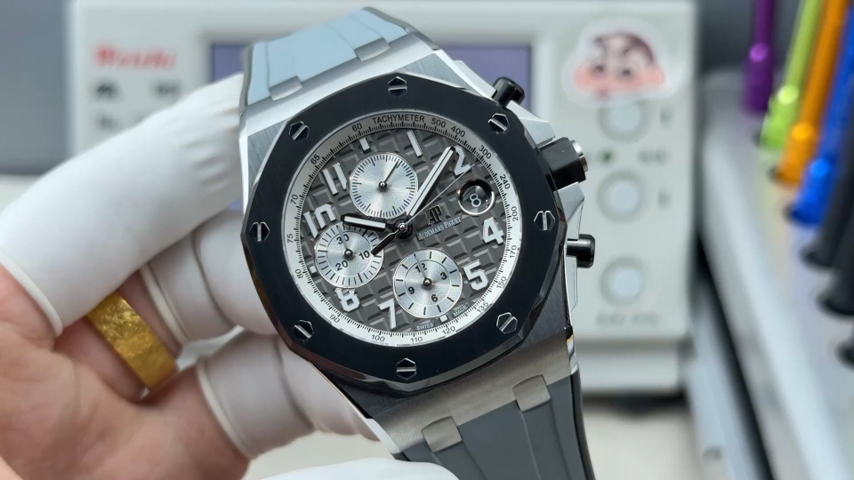 Audemars Piguet Royal Oak Offshore 26470 Stainless steel Rubber strap 42 mm Chronograph LS Factory Configuration A1B32C 1:1 Superclone