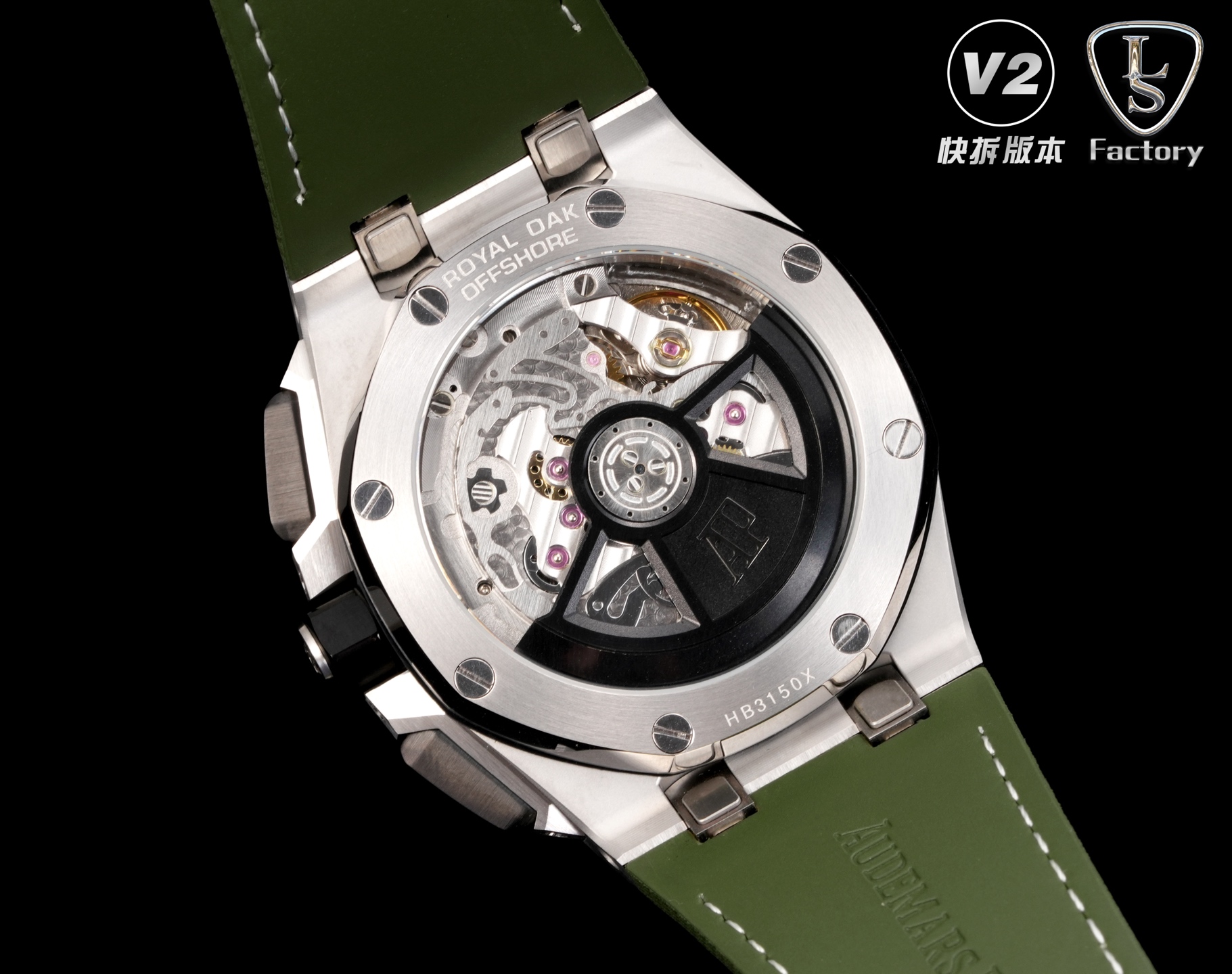 Audemars Piguet Royal Oak Offshore 26420 316 Stainless Steel Rubber strap 43 mm Date display Configuration 936BA0 1:1 Superclone - Image 3