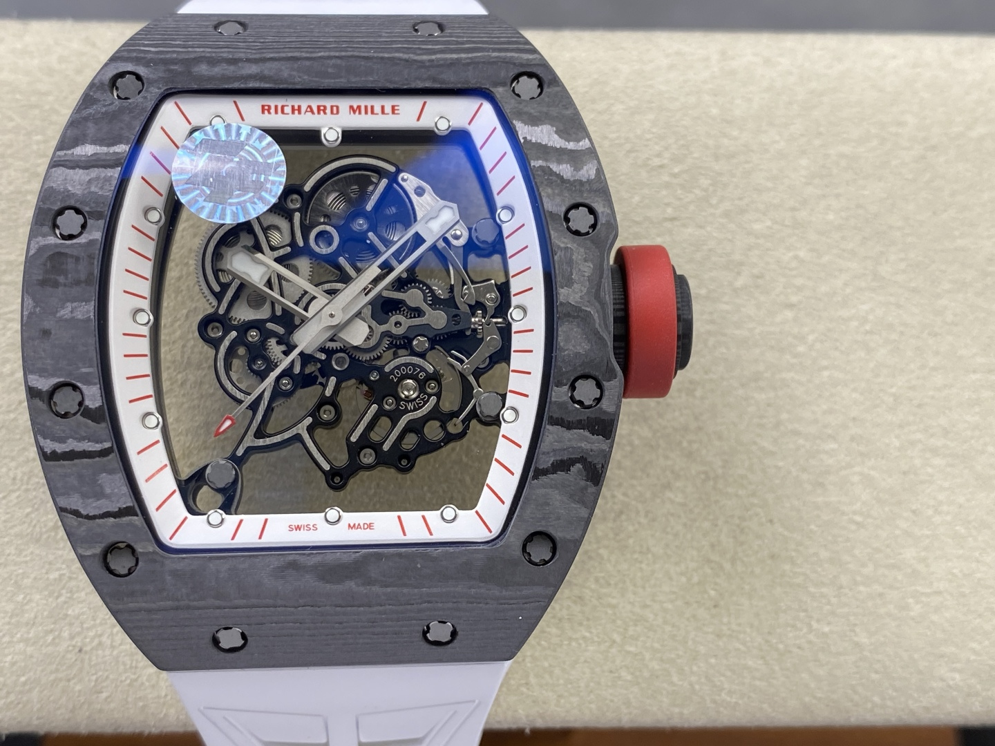 Richard Mille RM 055 RM055 Carbon composite Manual-wind ZF Factory Configuration 2661FA 1:1 Superclone - Image 12